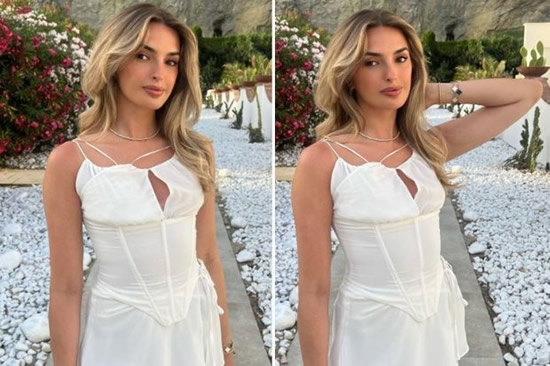 Fans tell Jack Grealish he is 'punching' as stunning Sasha Attwood wows in short white dress on Italy holiday