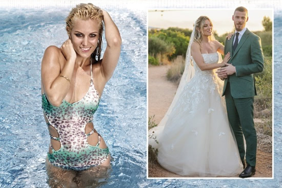 David de Gea's Wag Edurne Garcia wows in sexy leopard-print bikini before tying the knot with ex-Man Utd star