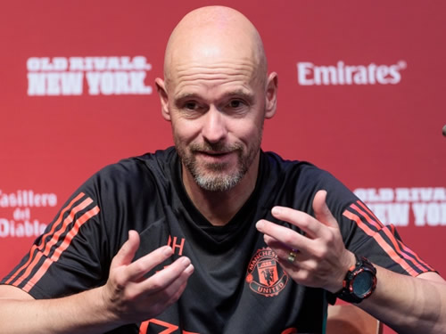 Erik ten Hag insists Man Utd are doing ‘everything in their power’ to sign new striker as Hojlund transfer chase stalls