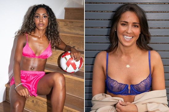 England Lionesses get their kits off as they strip down to lingerie for incredible campaign to keep girls in sport