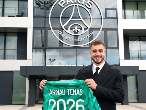 Following in Lionel Messi and Neymar's footsteps - PSG sign goalkeeper Arnau Tenas from Barcelona