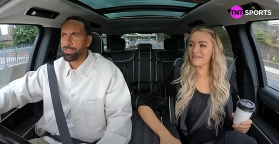 LAUR JOKING Rio Ferdinand tells TNT co-star Laura Woods ‘I didn’t like you’ as she says she ‘asked for him to be SACKED’