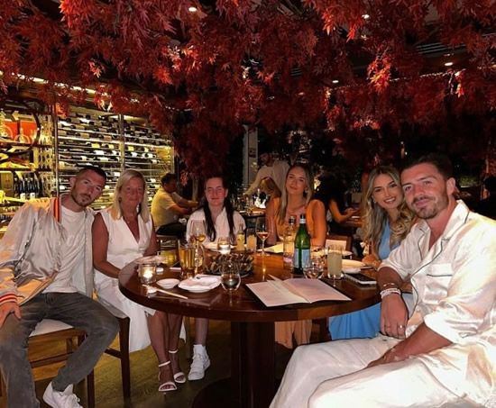 SILKY SKILLS Jack Grealish wears £2,000 Dolce & Gabbana pyjamas to restaurant after sporting nightwear on Man City night out