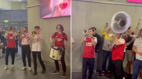 Arsenal fans have been mocked for having a band inside Emirates Stadium