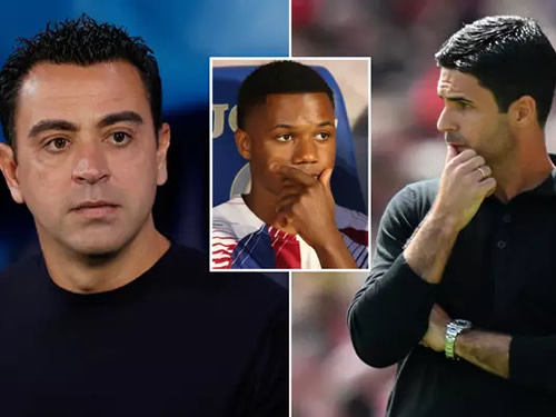 Arsenal 'make contact' with Ansu Fati's agent as Barcelona boss Xavi issues transfer warning