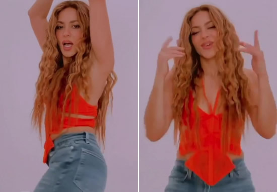 Shakira takes thinly veiled swipe at 'empty' ex Pique with sultry hip-thrusting lip-sync video sending fans wild