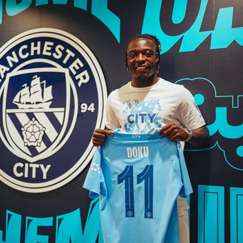 Man City announce Jeremy Doku signing as Belgium dribble king joins in £55m transfer from Rennes