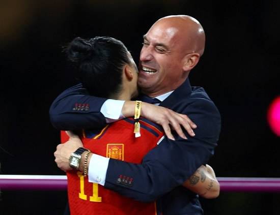 KISS TRACK Rubiales’ invasive kiss showed no respect to Spain’s World Cup heroes – if he doesn’t resign, Fifa should act