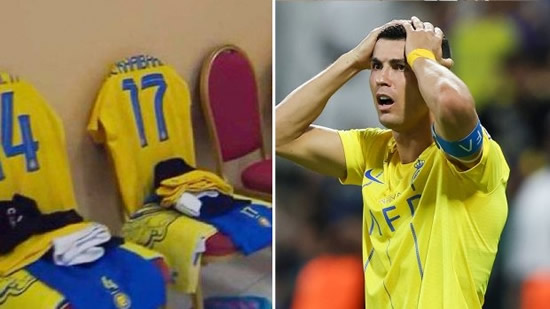 Fans left gobsmacked as footage emerges of Cristiano Ronaldo's dressing room while playing for Al-Nassr