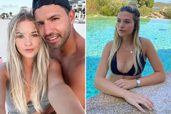 Sergio Aguero splits from model girlfriend after four years as she denies kissing man in nightclub