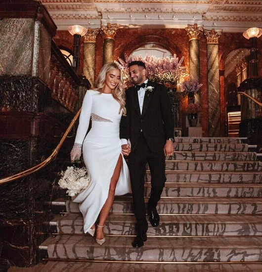 JUST MAHRIED Inside Riyad Mahrez and stunning Wag Taylor Ward’s London wedding as celebs flock to congratulate ‘beautiful couple’