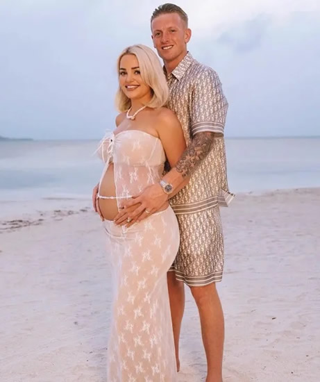 Jordan Pickford's wife Megan gives birth to baby girl – and reveals adorable name