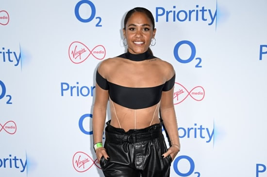 GREAT SCOTT Alex Scott wears daring see-through cut-out bodysuit as BBC host lets her hair down at Kylie Minogue concert