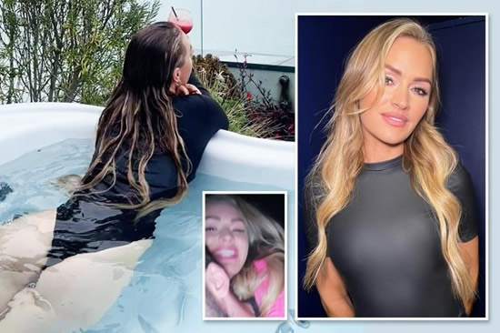 Laura Woods flashes bum during romantic weekend with TV star Adam Collard