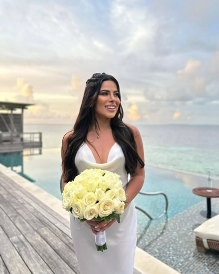 Man Utd flop marries gorgeous bikini babe WAG in surprise ceremony in the Maldives