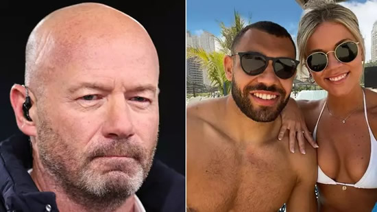Alan Shearer gives brilliant response to daughter Hollie's relationship with England rugby star Joe Marchant