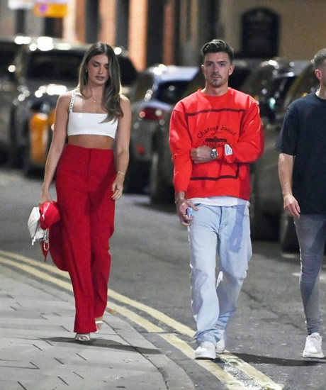 CARP PARK Jack Grealish gets parking ticket as he and girlfriend Sasha enjoy dinner date at Sexy Fish wearing matching outfits