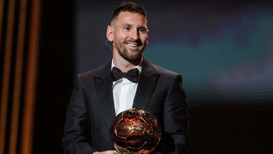 Number eight for Lionel Messi! Inter Miami star beats Erling Haaland to 2023 Ballon d'Or after leading Argentina to World Cup glory