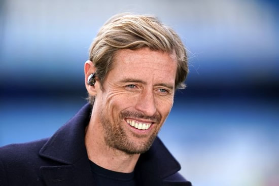 'KNIGHT THIS MAN' Peter Crouch has fans in hysterics with cheeky Wag joke as wife Abbey Clancy shows off toned figure in leggy outfit