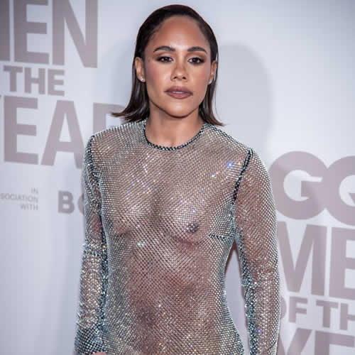 DRESS TO IMPRESS Alex Scott shares new pics of herself braless in see-through dress that broke internet leaving legion of fans in awe