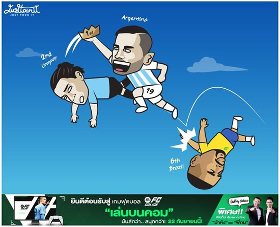 7M Daily Laugh - Argentina to top of the table !!