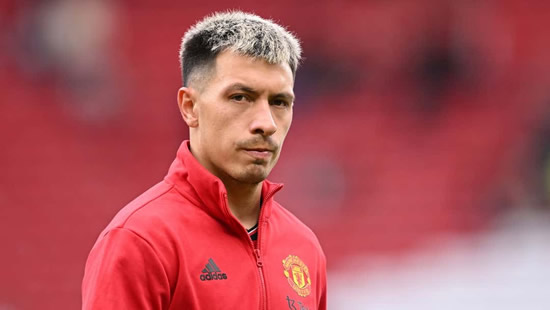 A sight for sore eyes! Man Utd star Lisandro Martinez pictured back in individual training as defender continues recovery from foot injury