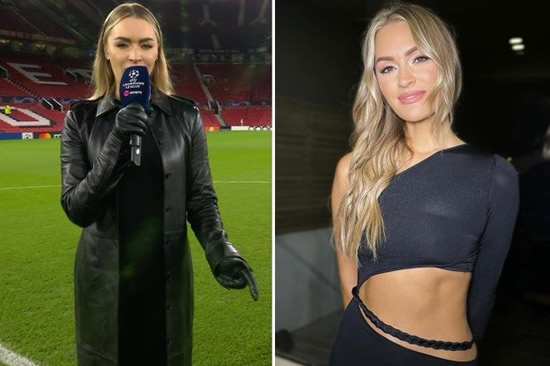 Laura Woods praised for bold outfit as TNT Sports host goes for all-leather look and fans say 'looking like Catwoman'