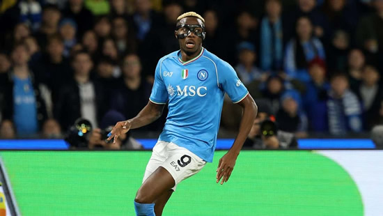 Transfer blow for Chelsea! Main striker target Victor Osimhen set to sign new Napoli contract - with potential whopping €130m release clause