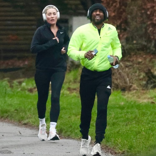 BACK IN THE RUNNING Jermain Defoe brings on-off girlfriend Alisha LeMay back into his tangled love life