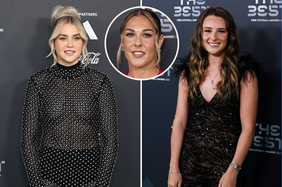 Alessia Russo & Ella Toone stun in see-through outfits as Lionesses dominate Team of the Year XI at Fifa The Best awards