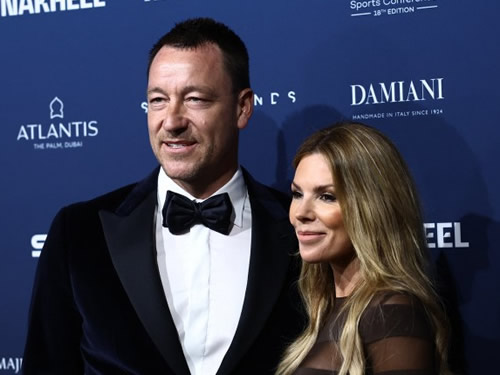 TERRY-FIC Chelsea legend John Terry’s wife Toni turns heads in see-through dress as she brings the glamour to Globe Soccer Awards