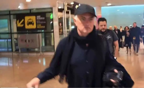 Jose Mourinho spotted arriving in Barcelona as rumours grow about managerial return