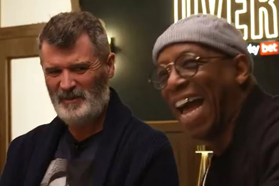 Roy Keane disgusted by Ian Wright's tattoo which he calls 'worst thing I've ever seen'