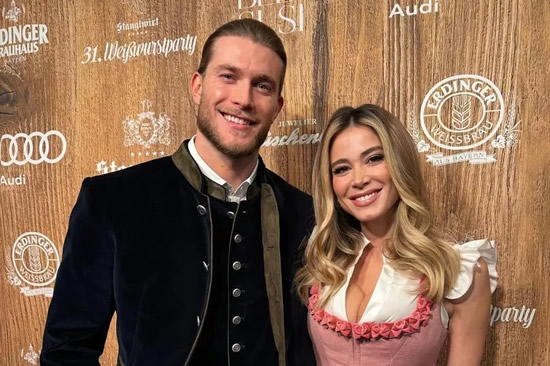 Loris Karius' gorgeous WAG and her mum dress as German beer maids to leave fans drooling