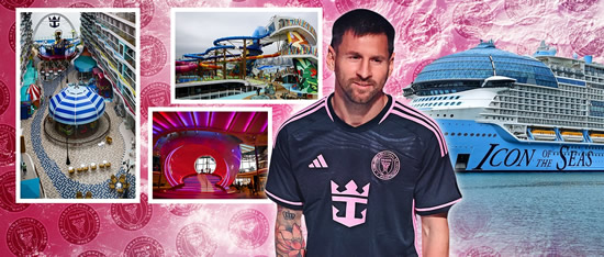 Lionel Messi christens world's largest cruise ship as footie legend helps Inter Miami value DOUBLE to £800m