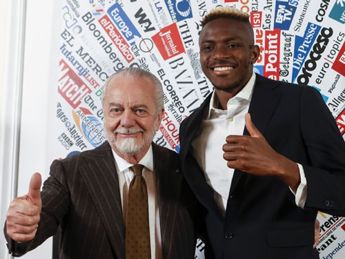 Napoli president 'knew' Victor Osimhen will leave in summer