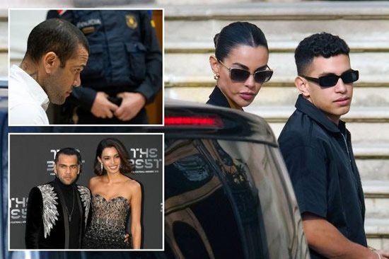 Dani Alves' model ex Joana Sanz says ex-Barcelona star 'stank of alcohol & collapsed in bed' moments after 'rape'