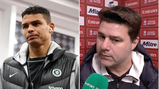 Thiago Silva dropped after wife called on Chelsea to sack Mauricio Pochettino
