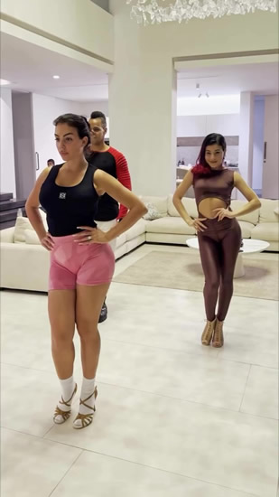 NO IFS NO BUTTS Georgina Rodriguez shakes her bum in dance class after Iranian newspaper edits out her famous backside