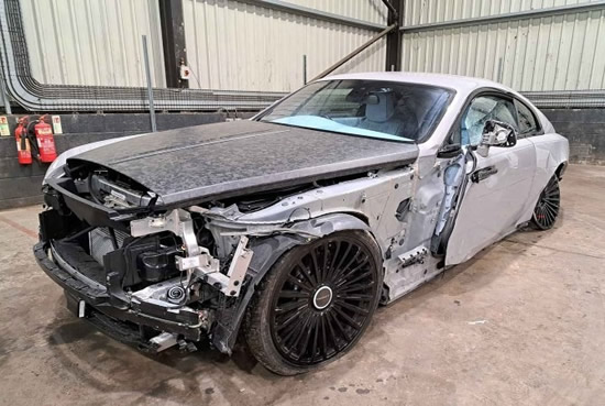 CAR C-RASH SALE Marcus Rashford is flogging his wrecked £700,000 Rolls-Royce at auction for a fraction of the price