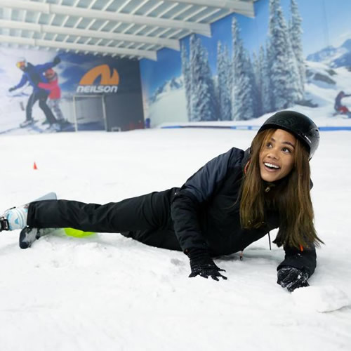 GREAT SCOTT Alex Scott poses in ski outfit as presenter takes on four-day Arctic endurance challenge for iconic BBC show