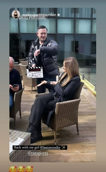 BRAVE STAR Laura Woods seen for first time since stalking hell revealed as she works on Arsenal’s Champions League coverage
