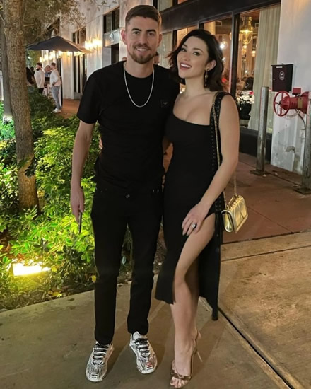 JOR DROPPING Arsenal star Jorginho looks very awkward after fiancee’s comment about how they met on Married to the Game