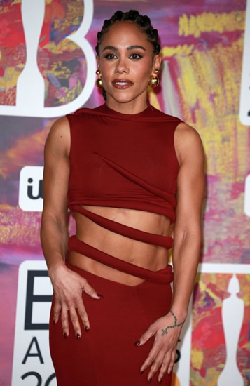 SCOTT IT ALL Alex Scott shows off toned abs as she joins partner Jess Glynne on red carpet at Brit awards as fans say she’s ‘slaying’
