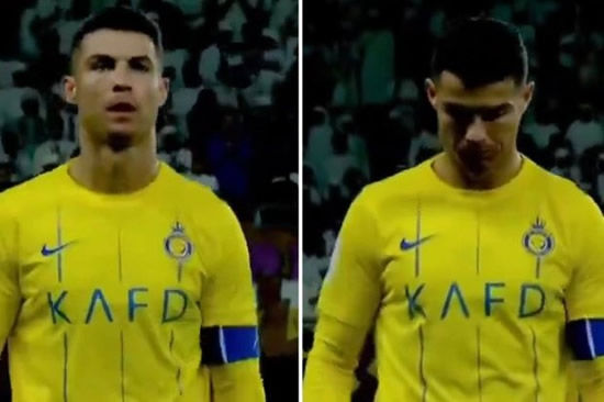 Cristiano Ronaldo is stony-faced as he is subjected to more Lionel Messi chants by rivals in Al-Nassr defeat