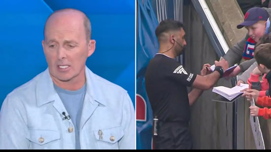 Mike Dean rips into Premier League referee on his debut after 'bang out of order' incident at half-time