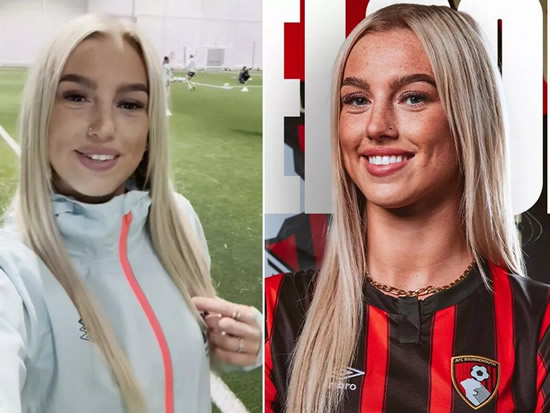Over 18million people view video of Bournemouth Women's new signing on Twitter