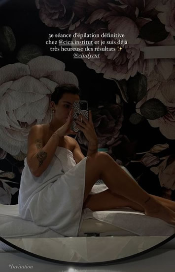 LEAGUES ABOVE Former Premier League star’s glam daughter risks wardrobe malfunction as she poses in nothing but a towel