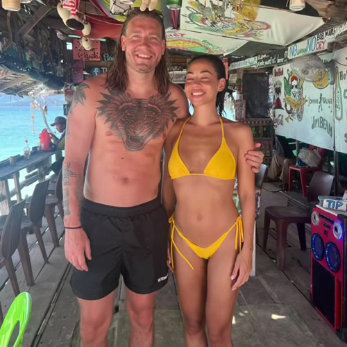 GOOD LORD Arsenal cult hero looks unrecognisable as he shares snaps from sun-soaked holiday with stunning bikini-clad Wag