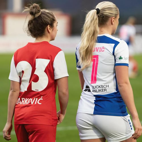 DOUBLE DELIGHT World’s most beautiful footballer comes up against sister in league clash as stunned fans say ‘damn there’s another one’